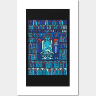 A Blue Buddhist Piece Posters and Art